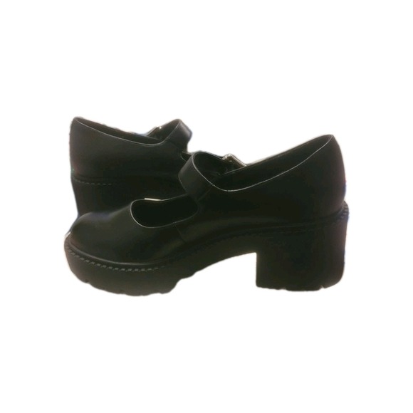 Madden Girl Black Mary Jane Platform Chunky Block Heel Whimsigoth Y2K - Picture 6 of 11